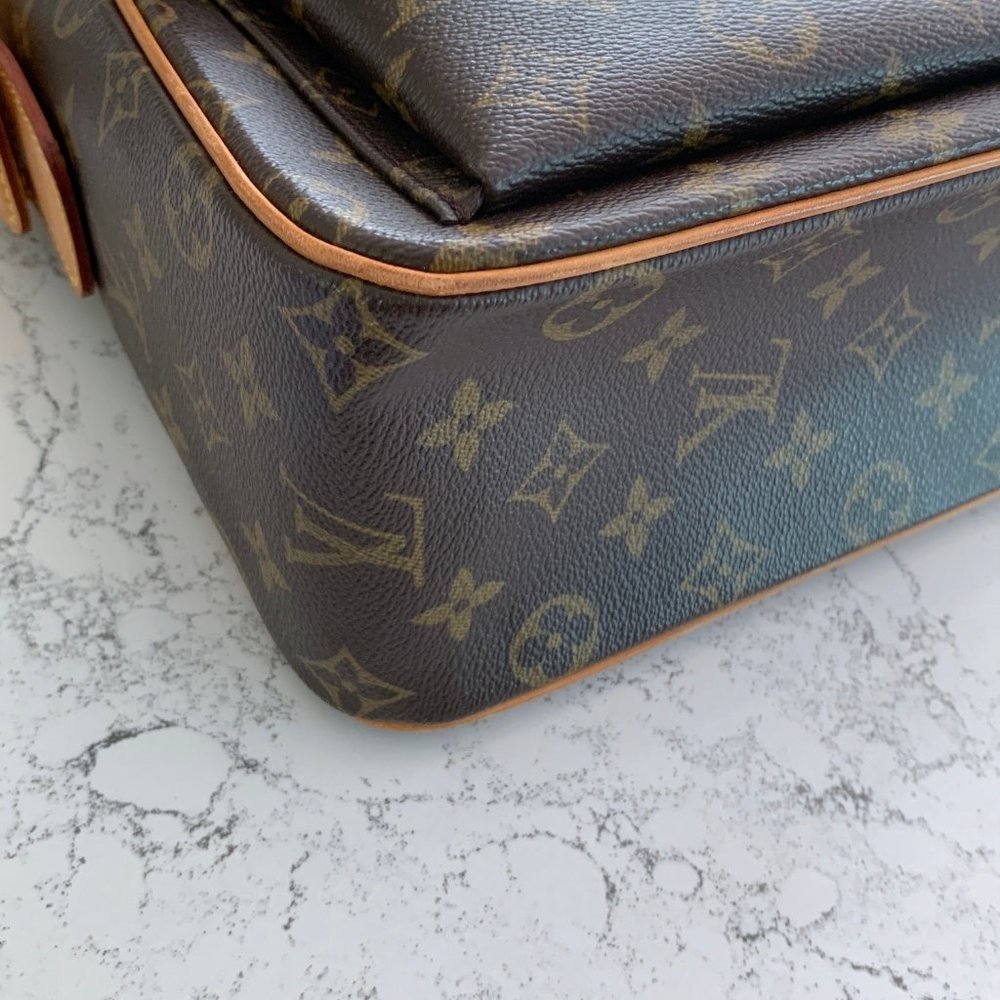 Louis Vuitton Vive Cite GM Handbag Shoulder Bag Monogram Authentic LV - Picture 4 of 16